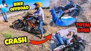 OffRoad pe Ho Gya Kaand || Duke 250 Crash || Rolling Burnout ktm Rc Crash || Public Reaction