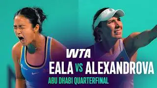 Alexandra Eala vs. Ekaterina Alexandrova | 2026 Abu Dhabi Quarterfinal | WTA Match Highlights