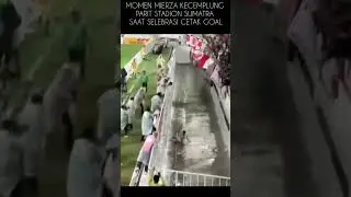 Funny moment when Indonesian U17 national team player Mierza fell on the edge of the stadium #viral