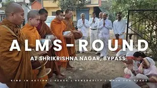 Alms - Round ||| the virtue of generosity (dāna) for donors making merit ||| bypass, Sambhajinagar 🙏