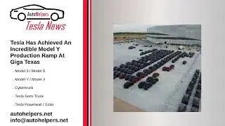 Tesla Has Achieved An Incredible Model Y Production Ramp At Giga Texas