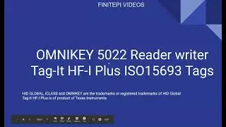 Understand Tag-It HF Plus tags using OMNIKEY 5022