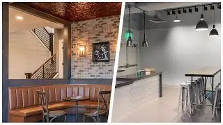 75 Beautiful Industrial Gray Floor Basement Design Ideas #358 🟢