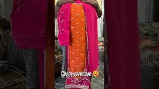 Happy costomer ☺️ Visit now or book online 87662 75430 Beautiful suit 😍 new collection 😊