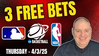 Craig's 3 Free Thursday Betting Picks & Predictions - 4/3/25 l Craig's Picks & Predictions