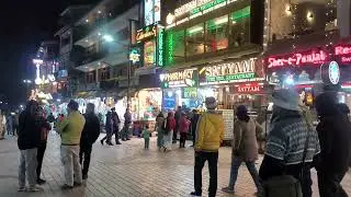 Manali nightlife 12.2 2026 Manali Mall Road in February