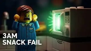 LEGO Ночной перекус - Смешная стоп-моушен анимация