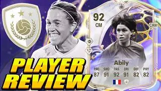 She RUNS THE MIDFIELD WITH PURE CLASS&hellip; 🧠✨ 92 Future Stars Icon Abily Review! 92 Abily Player Review!