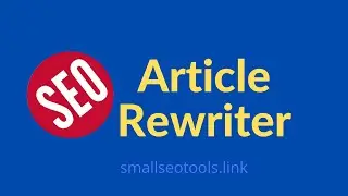 Spin Rewriter | How To Rewrite Articles Generate 100% Unique Articles #seo smallseotools