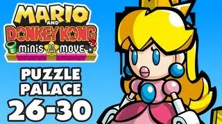 Mario and Donkey Kong: Minis on the Move - Puzzle Palace Levels 26-30 (Nintendo 3DS)