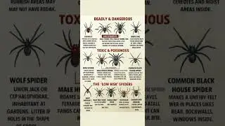 Toxic, Dangerous And Poisonous Spiders 🕷️ In The World 🌎. Different Spiders 😱🤯. #facts LikeSubscribe