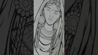 Tuareg Woman Illustration Process