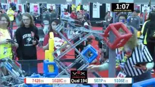 2015 VRC Engr Q194 - 7426 1028C vs 507P 5106E - 63 to 64 - VEX Worlds 2015 - Engineering Division