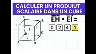 Produit scalaire et projection orthogonale dans un cube
