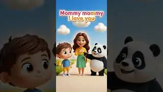 Mommy I Love You ❤️ Cute Kids Song | Hug & Kiss Dance | Panda Shorts