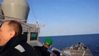 Russian Su 24 Making Fake Attacks at US Navy Ship USS Donald Cook in Baltic Sea