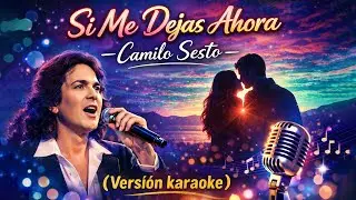 Si Me Dejas Ahora - Camilo Sesto ( Versión karaoke)