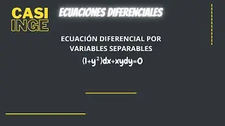 Ecuación diferencial por variables separables | (1 + y^2) dx + x y dy = 0