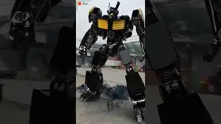 Garbage Truck Transforms into City Guardian Robot! #automobile #monstertruck #transformers #shorts