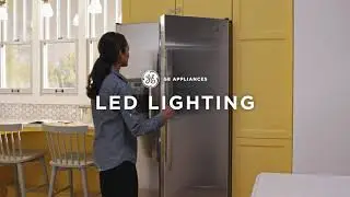 GE Appliances Side-by-Side Refrigerator with LED Lighting