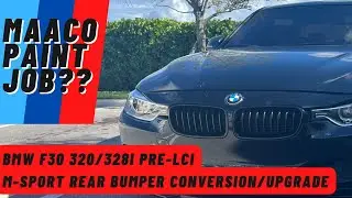 BMW F30 320i M-SPORT REAR BUMPER UPGRADE | MUST SEE!!