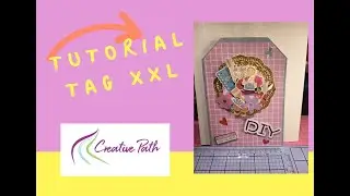 ✨❤ XXL TAG Tutorial with THE CREATIVE PATH collection #scrapbooking #crafts