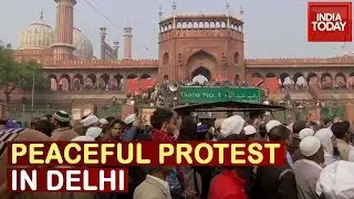 Peaceful Protests In Delhi's Jama Masjid And Jor Bagh, Security Heightened In Several Areas