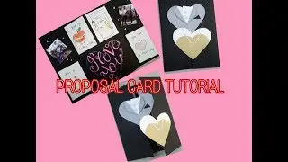 Valentine's card tutorial - propose day card- best proposal ever