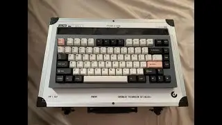 Cyberboard R1 Custom Keyboard | Cobalt Pom Lube (Film Deskey) Linear Switch Typing Sound