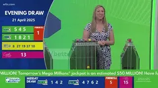 Evening SC winning lottery numbers for April 21, 2025
