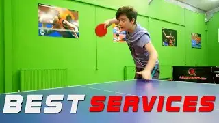 Best Table Tennis Serves !! (backspin, hook)