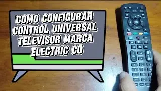 C&oacute;digo para TV ELECTRIC CO. Control universal. 