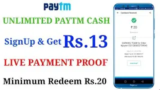 Unlimited Paytm Cash Earnings🔥Live Payment Proof !! Best Earning App 2018