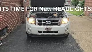 Hawkglow Series X4F H13 LED Headlights Installed on this 2012 Ford Escape. Let's Go!!