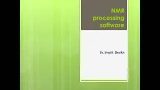 Coursework Lecture NMR processing software mNOVA 11/10/2024