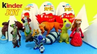 NEW Ice Age 5 Collision Course KINDER SURPRISE EGGS unboxing playing  kid toys