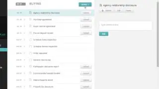 Manage checklist, add tasks and documents