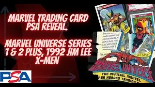 Marvel Trading Card PSA reveal. Marvel Universe Series 1 & 2 Plus, 1992 Jim Lee X-Men