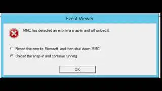 Event Viewer Crashing 