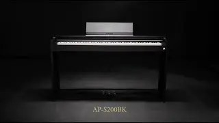 Casio Celviano AP-S200 Digital Piano in Black | Authentic Grand Piano Sound & Feel, Slim Design