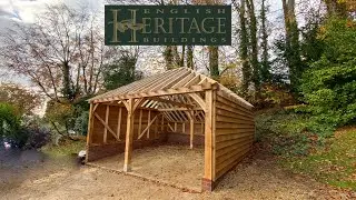 Green Oak Two Bay Garage