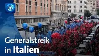 Generalstreik in Italien gegen Melonis Sparpl&auml;ne