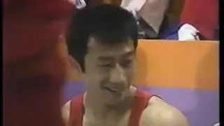 Olympics - 1984 - L A Games - Gymnastics - Mens Individual Horizontal Bar Finals - CHN Tong Fei