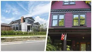 75 Mid-sized Purple Exterior Home Design Ideas You'll Love ⭐️