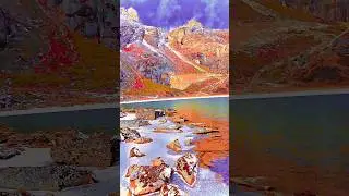 Himalayan lake with flowers #song #music #nature #bolleywoodsong #traditinal #travel # #mountains