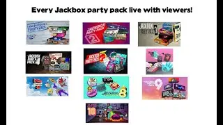Every Jackbox party pack live with viewers!