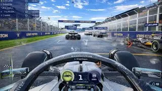 F1 25 (PS5) 4K Gameplay - George Russel Mercedes-AMG PETRONAS W 16 | Melbourne GP 50% Race