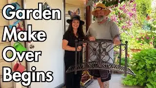 Starting Our Garden Makeover | Assembling the Fairy-Tale Bridge 🌈🌸