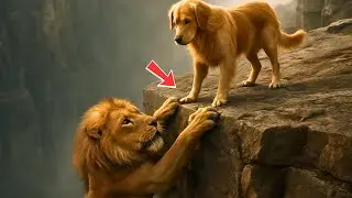 The Lion Was Falling Off a Cliff &mdash; But What This Golden Retriever Did Shocked Everyone!