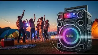 Foxdawn Portable Bluetooth Speaker Review | 240W Loud Bass Boombox with LED Light Show 🔥